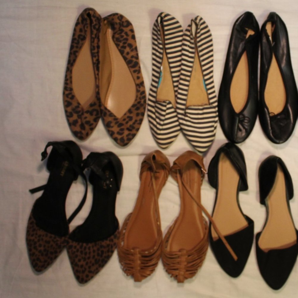 lot of 6 woman's shoes all size 10